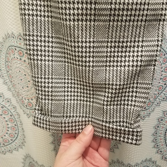 Terra & Sky black and white plaid pants - Picture 5 of 7